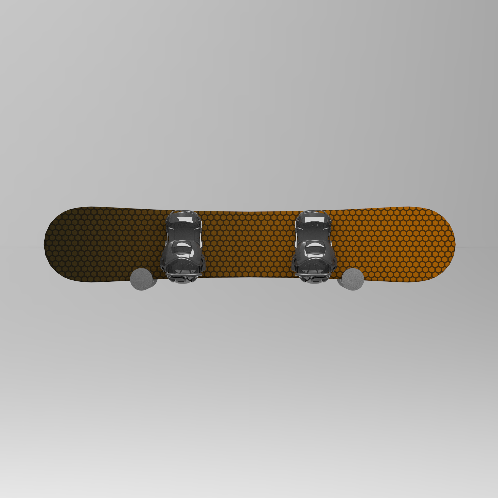 AXIS snowboard wall mount in white, front view